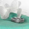 Fire of the North Engagement Ring with .62 Carat TW of Diamonds in 14kt White Gold