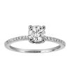 Northern Facet Ideal Cut Engagement Ring with .62 Carat TW of Diamonds in 18kt White Gold