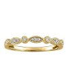 Stackable Ring with .07 Carat TW of Diamonds in 10kt Yellow Gold