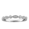 Stackable Ring with .07 Carat TW of Diamonds in 10kt White Gold