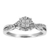 Ring with .25 Carat TW of Diamonds in 10kt White Gold