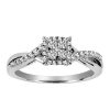 Engagement Ring with .25 Carat TW of Diamonds in 10kt White Gold