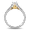 Enchanted Disney Anna Engagement Ring with .50 Carat TW of Diamonds in 14kt White and Yellow Gold