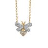 Bee Necklace with .07 Carat TW of Diamonds in 10kt Yellow Gold
