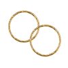 Circle Earrings in 10kt Yellow Gold