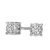 Stud Earrings with .50 Carat TW of Diamonds in 10kt White Gold
