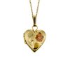 Childrens’ Precious Forever Heart Locket in 14kt White Yellow and Rose Gold