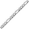 9” Figaro Bracelet in Sterling Silver