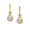 Luminance Earrings with .14 Carat TW of Diamonds in 10kt Yellow Gold