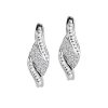 Earrings with 1.00 Carat TW of Diamonds in 10kt White Gold
