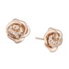 Enchanted Disney Belle Earrings with .07 Carat TW of Diamonds in 10kt Rose Gold