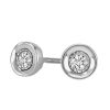 Earrings with .10 Carat TW of Diamonds in 14kt White Gold