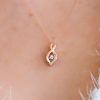 Luminance Canadian Diamond Pendant with .05 Carat TW of Diamonds in 10kt Rose Gold with Chain