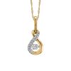 Luminance Canadian Diamond Pendant with .14 Carat TW of Diamonds in 10kt Yellow Gold With Chain