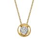 10KT Gold .10 Carat Diamond Pendant with Chain