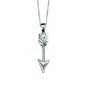 Arrow Pendant in Sterling Silver with Chain