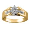 Engagement Ring with .17 Carat TW of Diamonds in 10kt Yellow Gold
