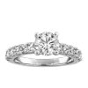 Engagement Ring with 1.84 Carat TW of Diamonds In 18kt White Gold