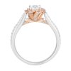 Enchanted Disney Belle Engagement Ring with .75 Carat TW of Diamonds in 14kt White and Rose Gold
