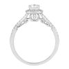 Enchanted Disney Cinderella Engagement Ring with .75 Carat TW of Diamonds in 14kt White Gold