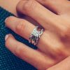 Ring Jacket with .15 Carat TW of Diamonds in 14kt White Gold
