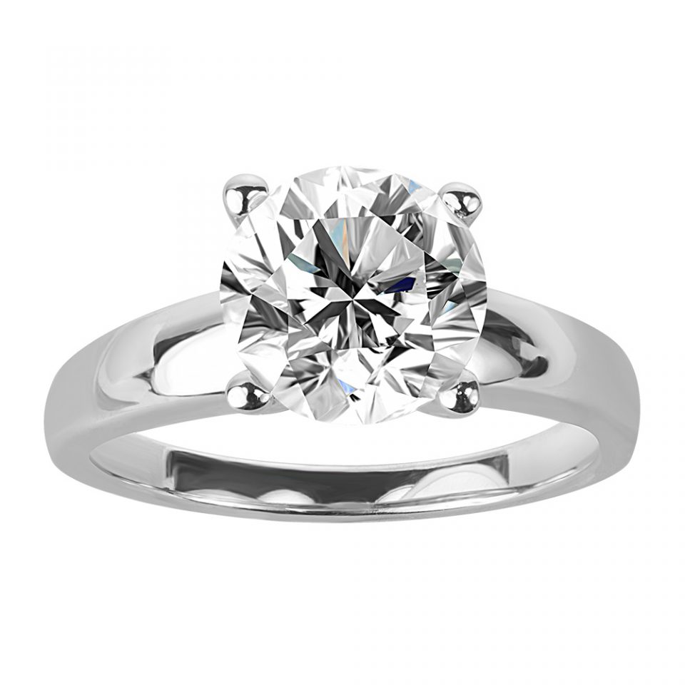 Canadian solitaire engagement ring