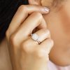 Halo Engagement Ring with .50 Carat TW of Diamonds in 10kt Rose Gold