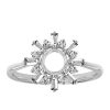 Sun Ring with .35 Carat TW of Diamonds in 10kt White Gold