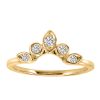 Stackable Contour Ring with .15 Carat TW of Diamonds in 14kt Yellow Gold