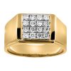 Men’s Ring with .50 Carat TW of Diamonds in 10kt Yellow Gold