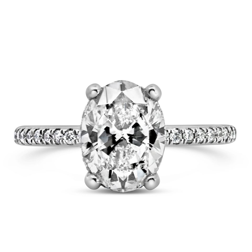 Ring with 2.55 Carat TW of Diamonds in 14kt White Gold