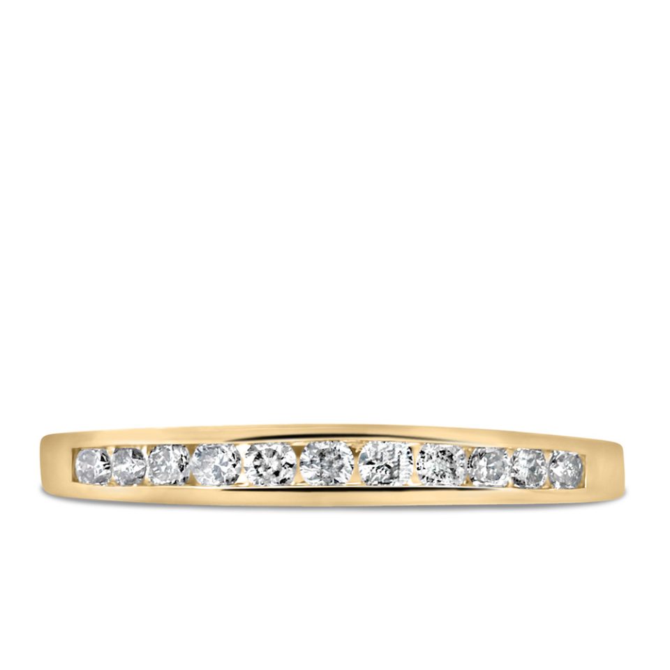 Wedding Band with .25 Carat TW of Diamonds in 14kt Yellow Gold