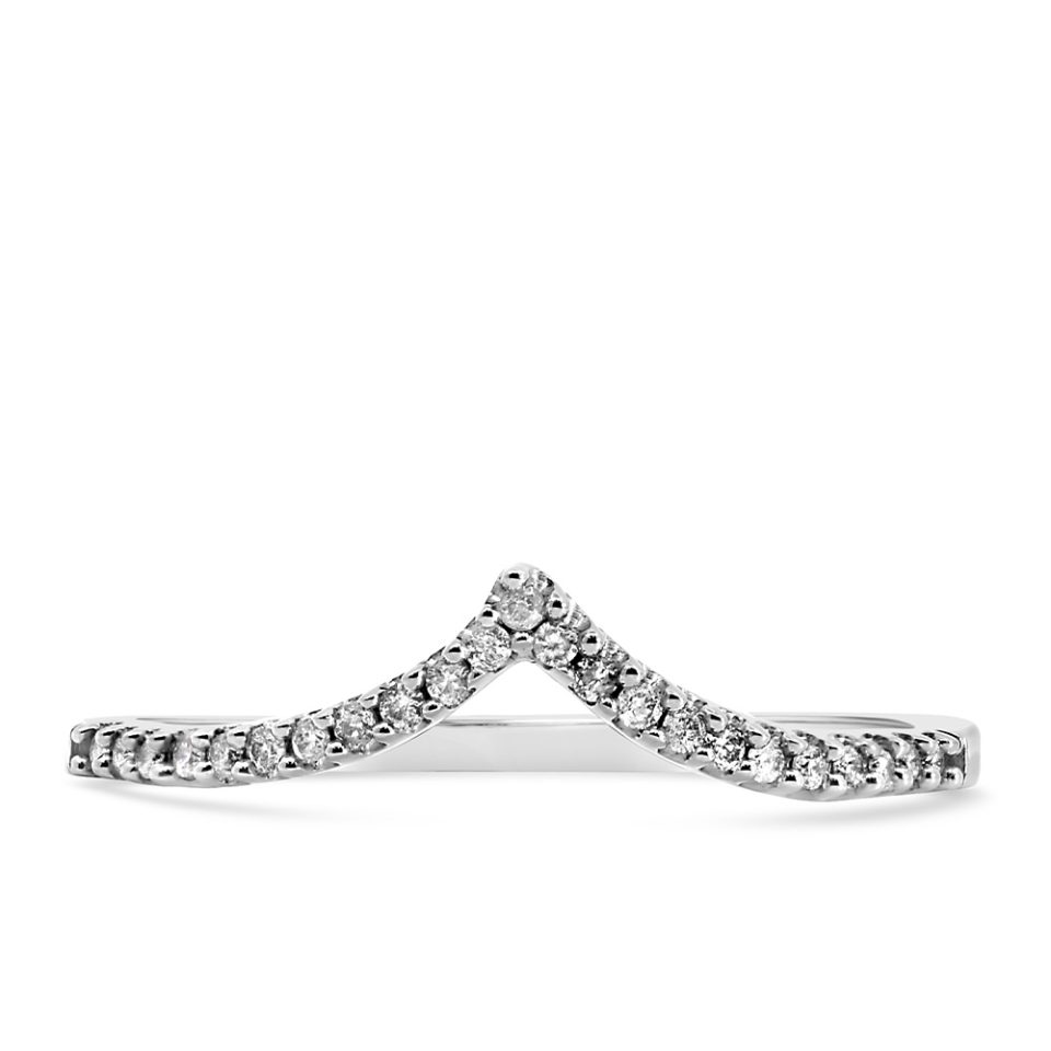 Ring with .10 Carat TW of Diamonds in 10kt White Gold