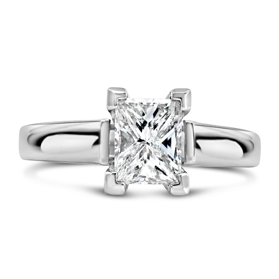 Ring With .75 Carat TW Of Diamonds In 14kt White Gold