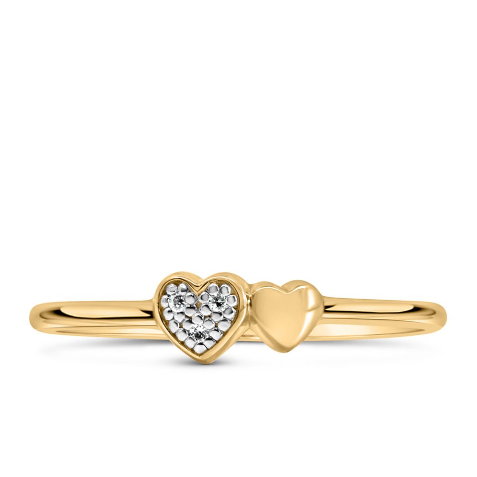 Ring with .01 Carat TW of Diamonds in 10kt Yellow Gold
