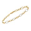 7.5″ Bracelet with .50 Carat TW of Diamonds in 10kt Yellow and White Gold