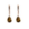 Ivy Earrings with Smoky Quartz in 10kt Rose Gold