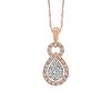 Avery Pendant with .50 Carat TW of Diamond in 10kt Rose Gold