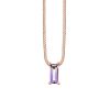 Pendant with Lilac Quartz in 10kt Rose Gold