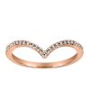 Stackable Ring with .10 Carat TW of Diamonds in 10kt Rose Gold