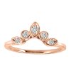 Stackable Contour Ring with .15 Carat TW of Diamonds in 14kt Rose Gold