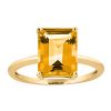 Cleo Ring with Citrine in 10kt Yellow Gold