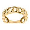 Chain Link Ring in 10kt Yellow Gold