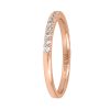 Eternal 1.5mm Pave Wedding Ring with .25 Carat TW of Diamonds in 18kt Rose Gold