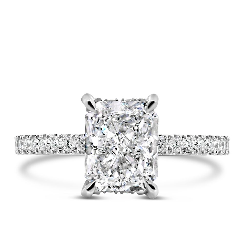 Aspen Engagement Ring with 2.46 Carat TW of Lab Created Diamonds