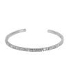 3MM Open Textured Bangle in Sterling Silver