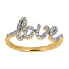 Love Ring with .20 Carat TW of Diamonds in 10kt Yellow Gold