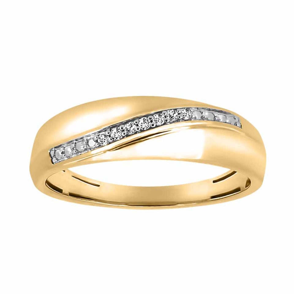 Wedding Band in Yellow Gold