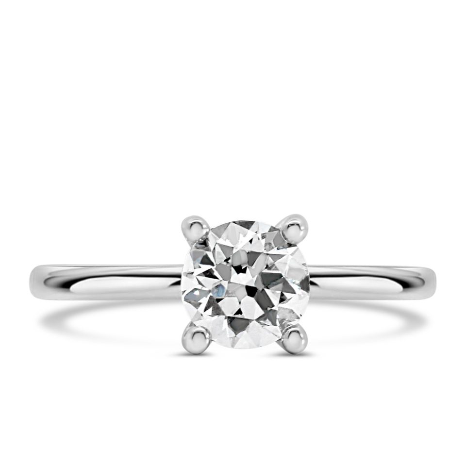 Engagement Ring with 1.00 Carat TW of Diamonds in 14kt White Gold