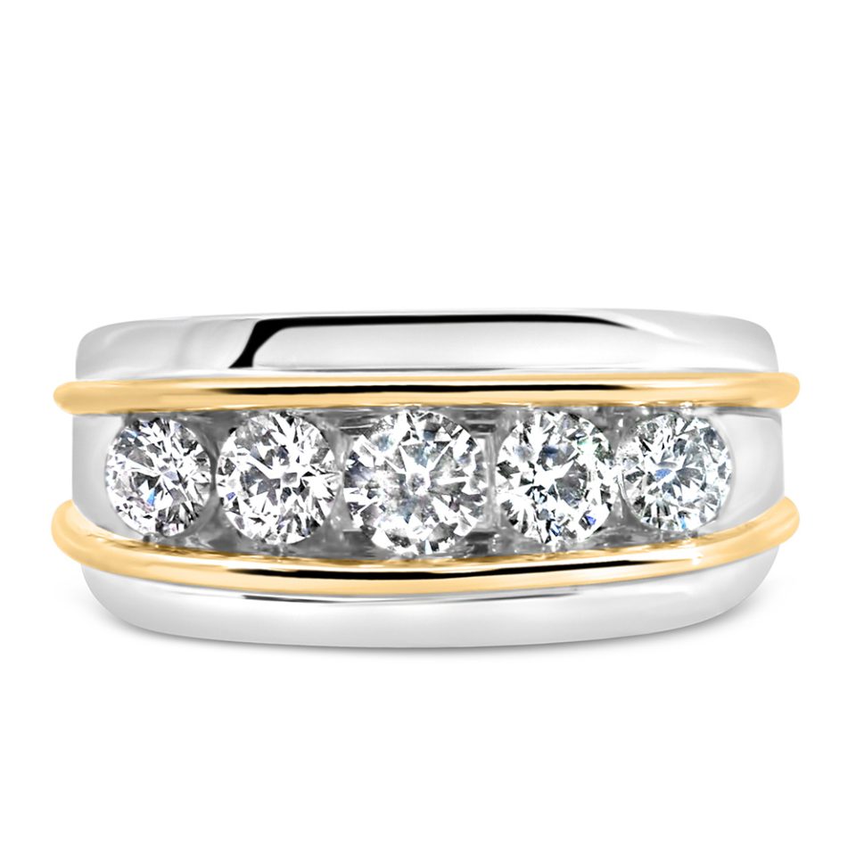 Men's Ring with 1.50 Carat TW of Lab Created Diamonds